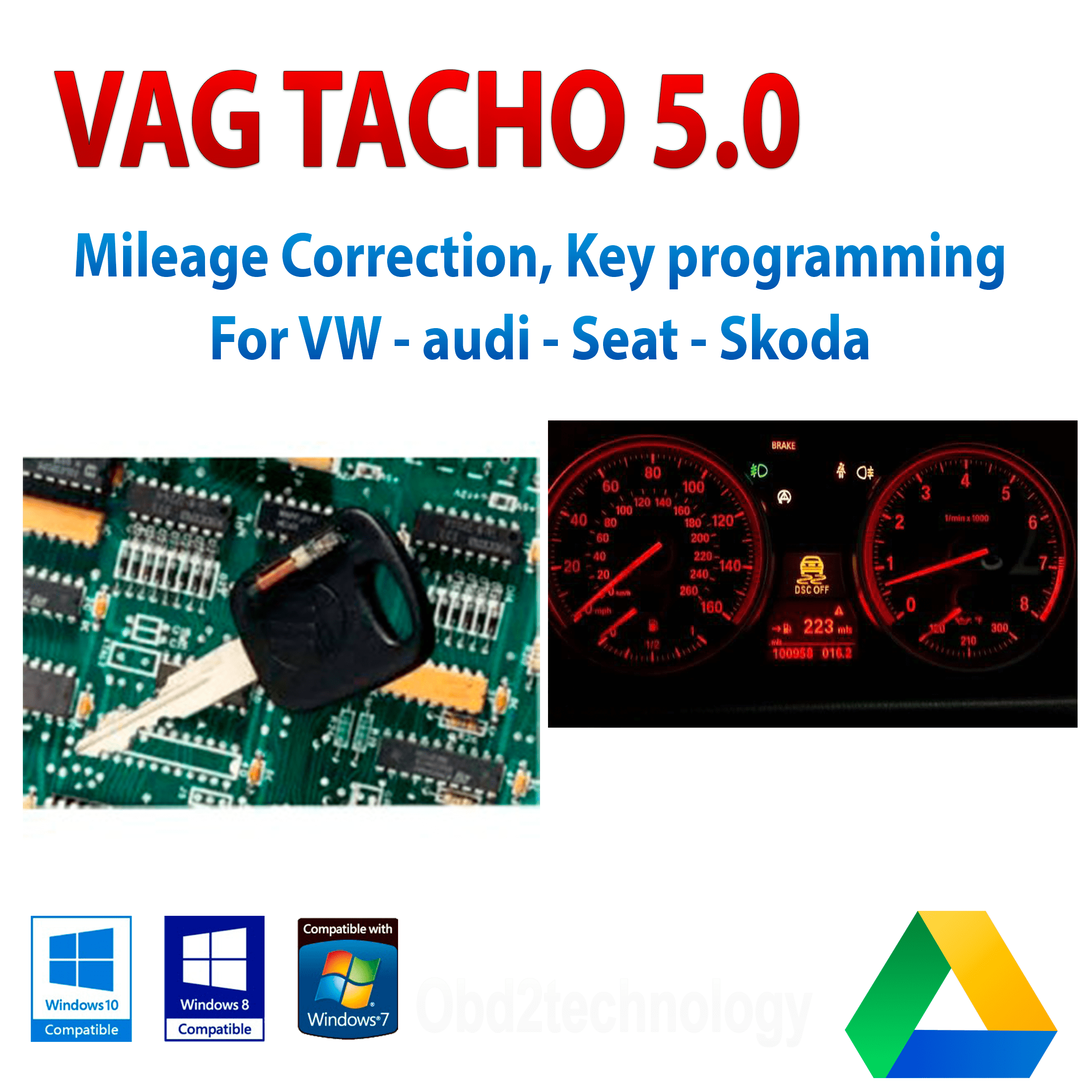 VagTacho5.0softwaredereparacióndekilometrajeEcuBsiAirbagversión2018