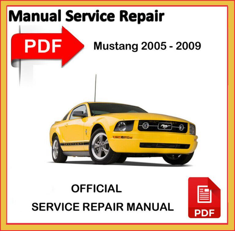 Ford Mustang 2005-2009 Service Repair Workshop Manual pdf en